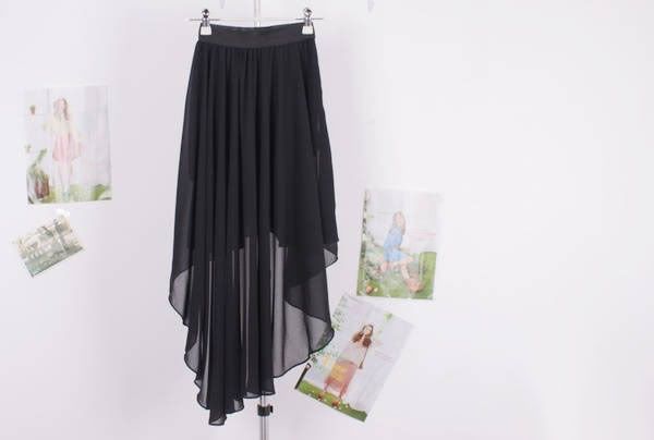 elastic band maxi skirt