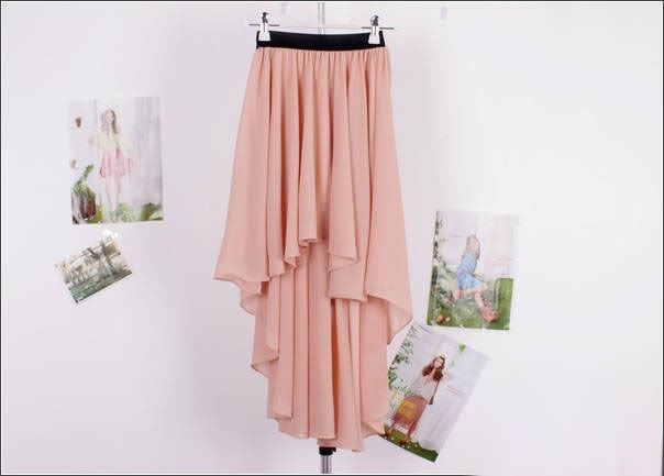 elastic band maxi skirt