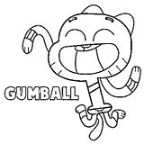 gumball coloring sheet