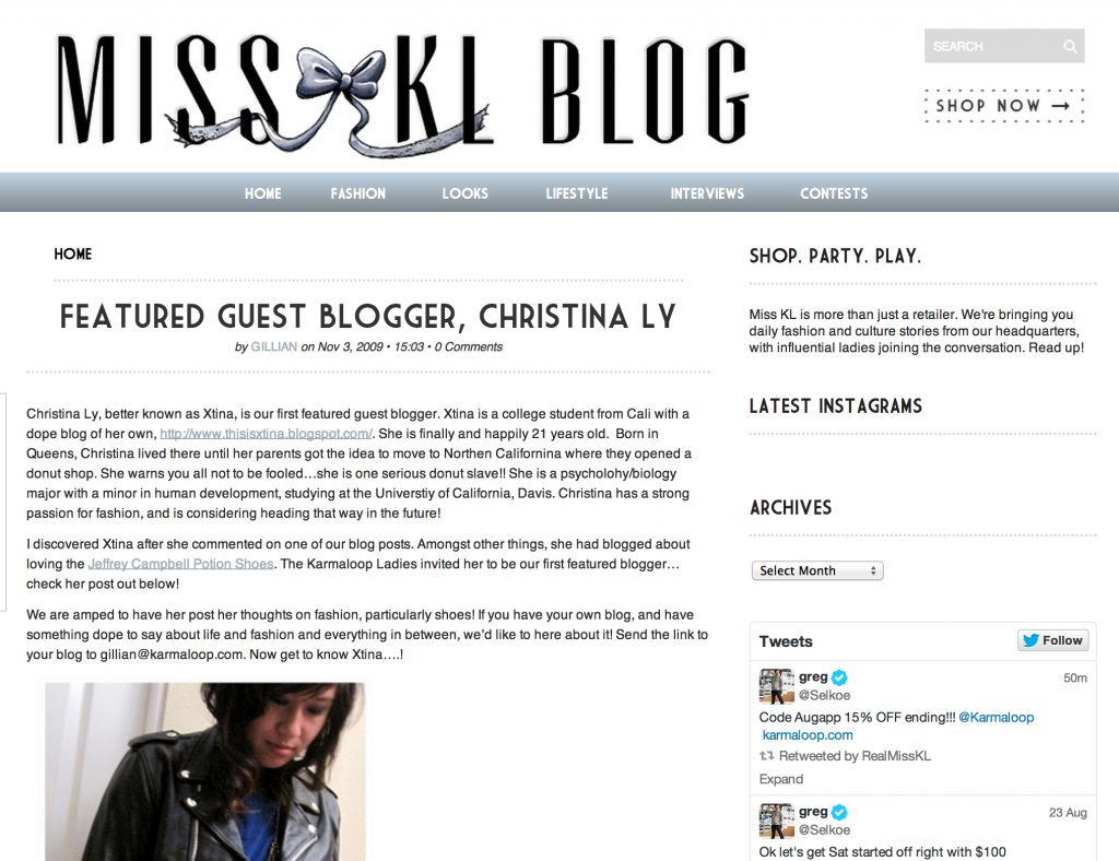 Miss Karmaloop Blog