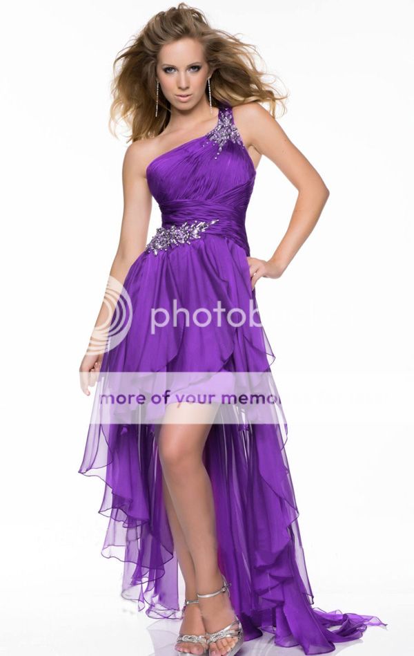 Sexy One Shoulder Chiffon Brautkleider Ballkleid Prom  Evening